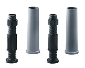 HOOGTEVERSTELLING VOOR 2-VOET ONDERSTEL ROND ALU FINISH